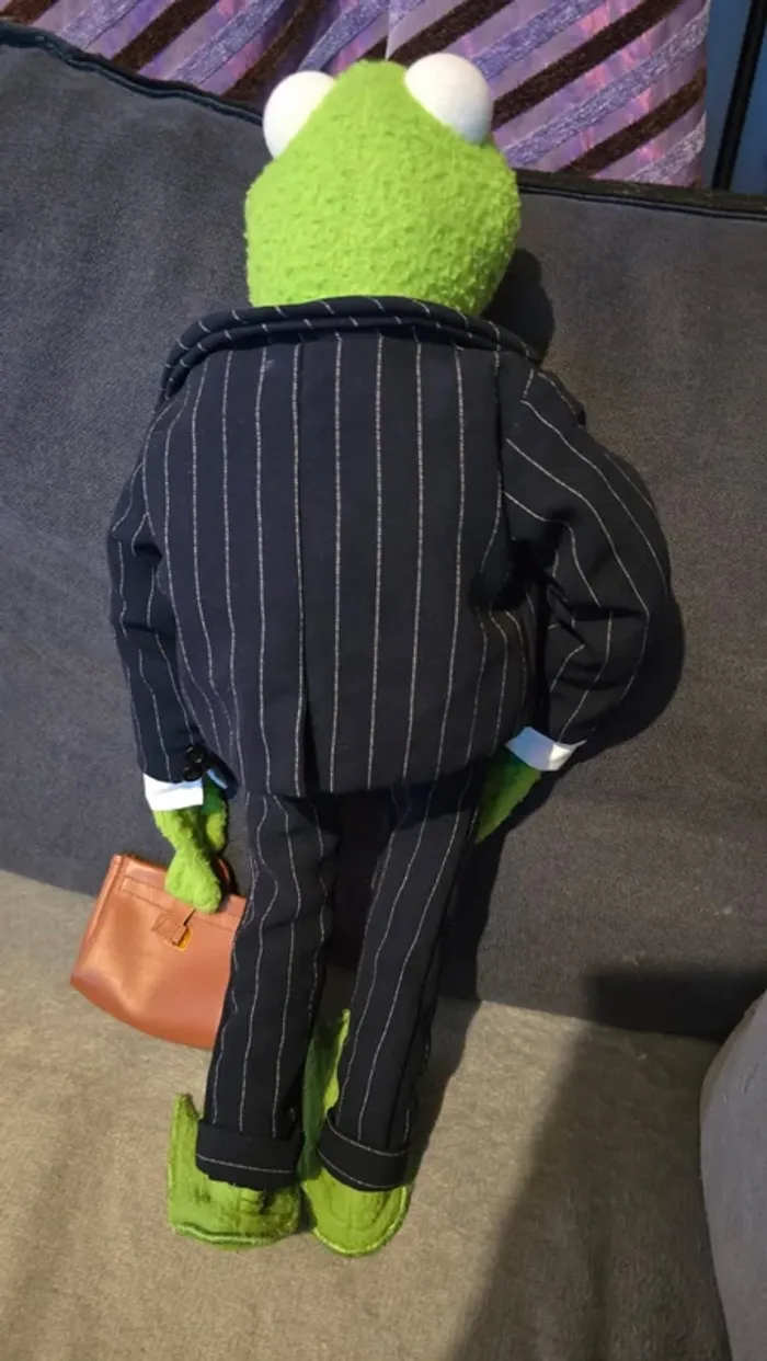 Peluche vintage "Kermit la grenouille" de Tomy - photo numéro 4