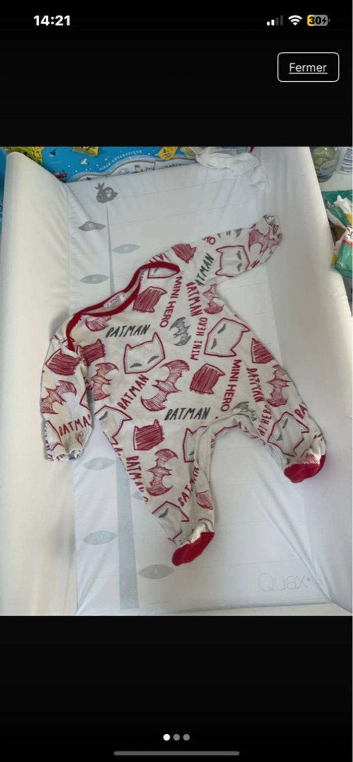 Grenouillère batman 3 mois