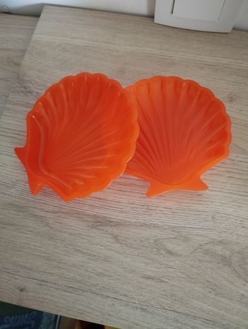 Vide poche coquillage orange