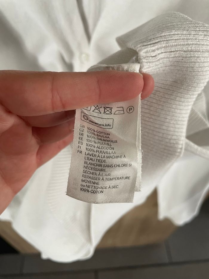 Gilet blanc coton - photo numéro 4