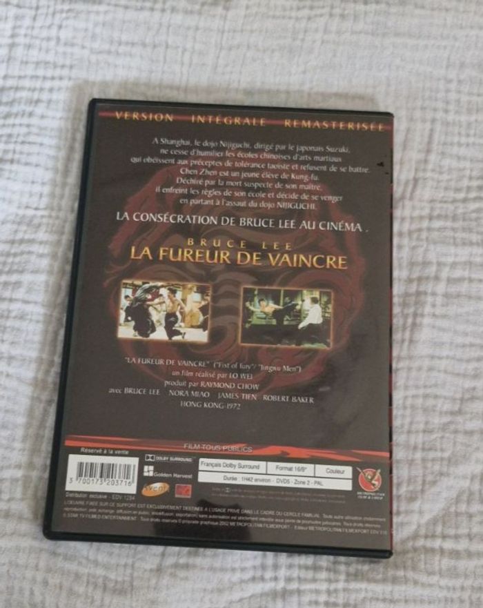 DVD - Bruce Lee / La fureur de vaincre - photo numéro 2