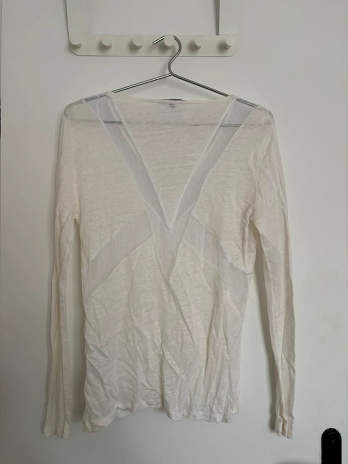 T-shirt effet transparent L - photo numéro 3