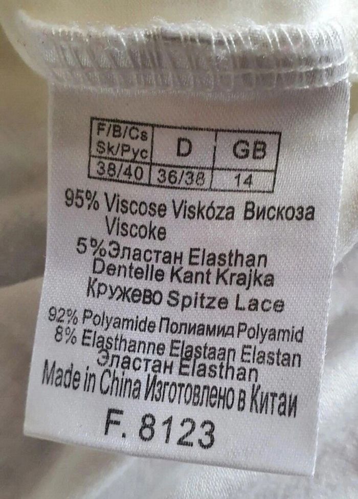 Beau T-shirt blanc manches dentelle T: 38/40 - photo numéro 11