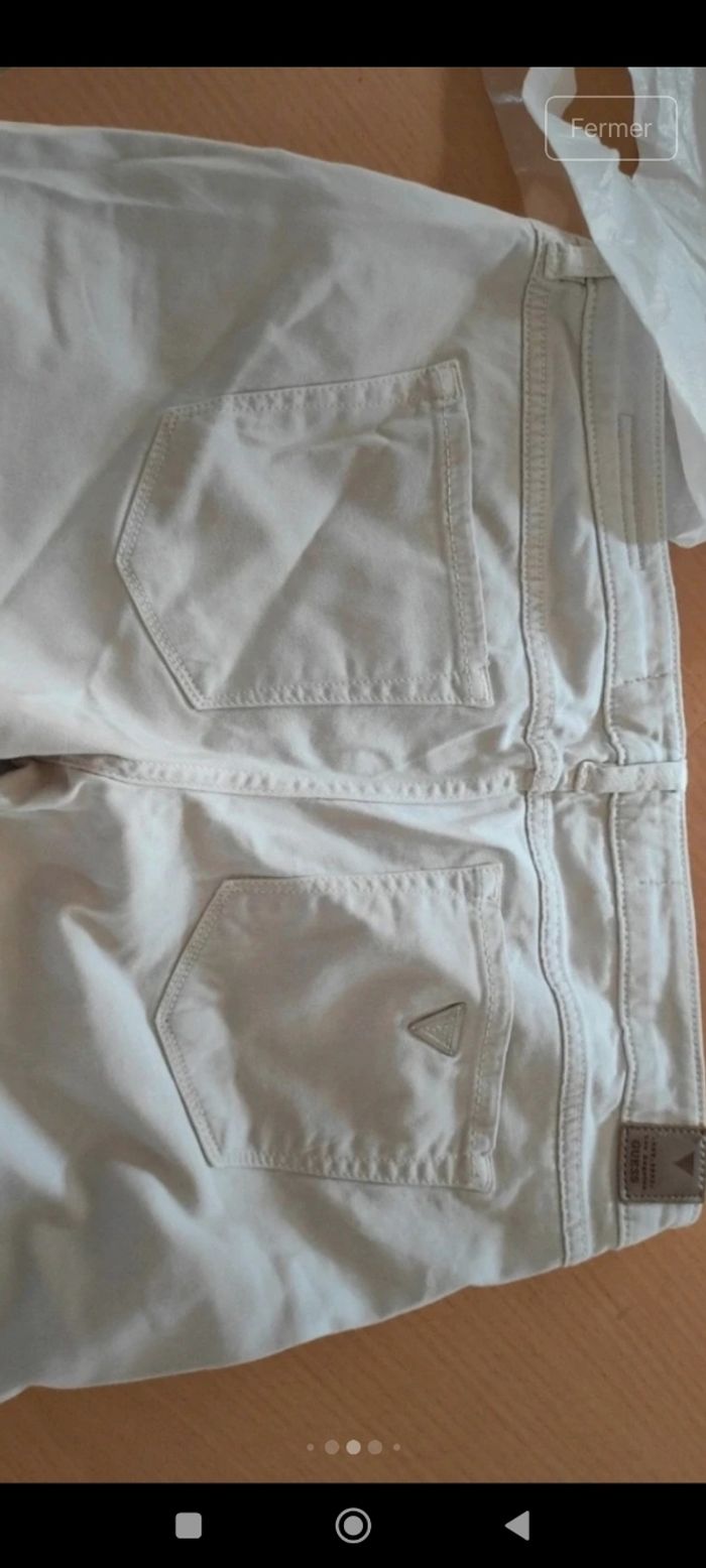 Jean ou pantalon beige Guess Neuf femme - photo numéro 6