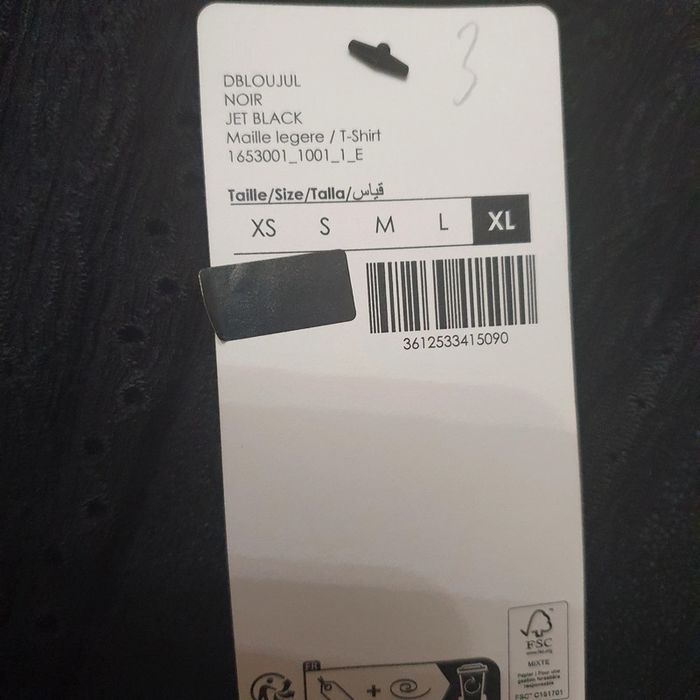 Magnifique haut à bretelles réglables noir taille XL Cache-cache - photo numéro 4