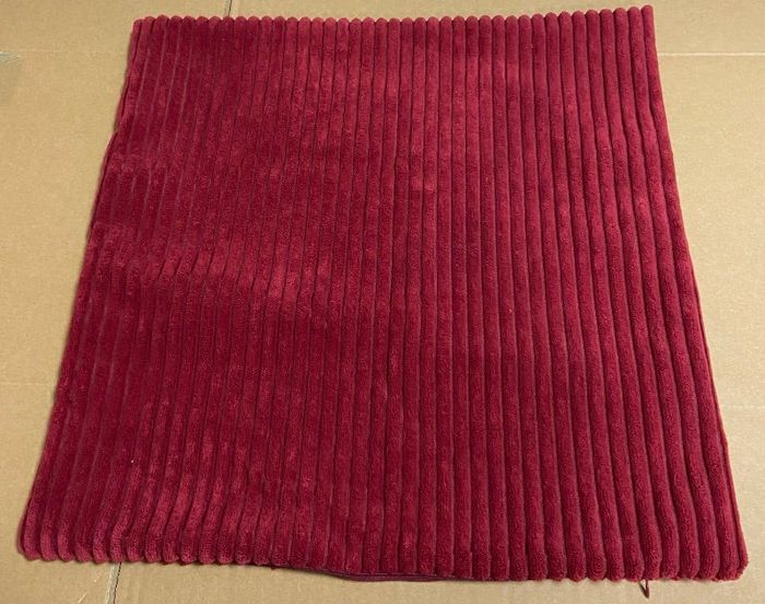 Housse coussin bordeaux 45x45 cm neuf