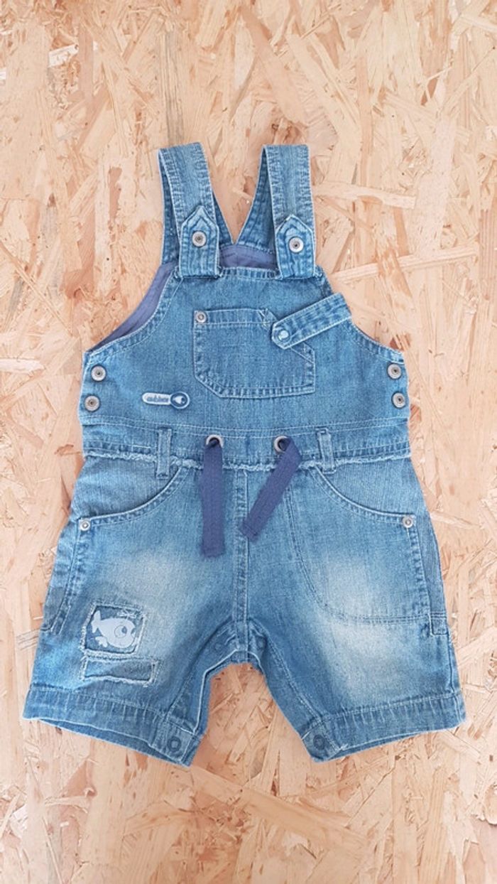 Salopette short en jean