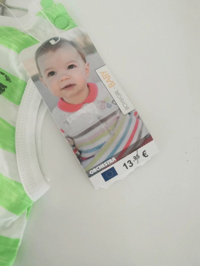 T-shirt débardeur marque orchestra 9 mois neuf - photo numéro 3