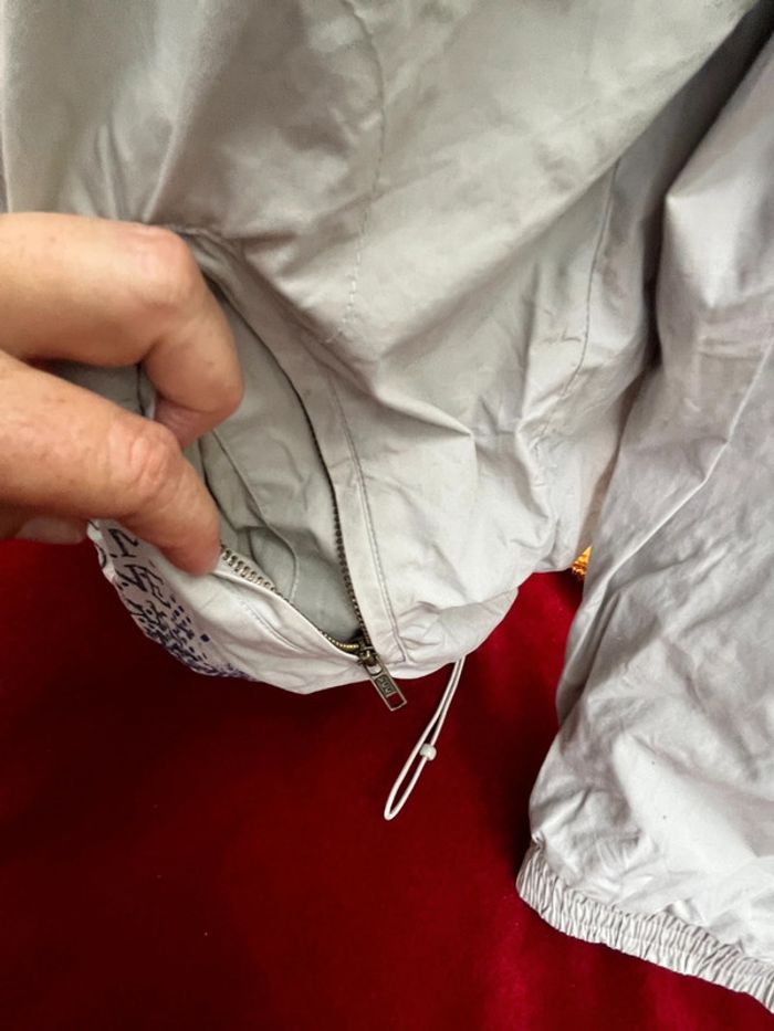 🧥 Veste coupe-vent grise à capuche – OWK – Taille XXL - photo numéro 10