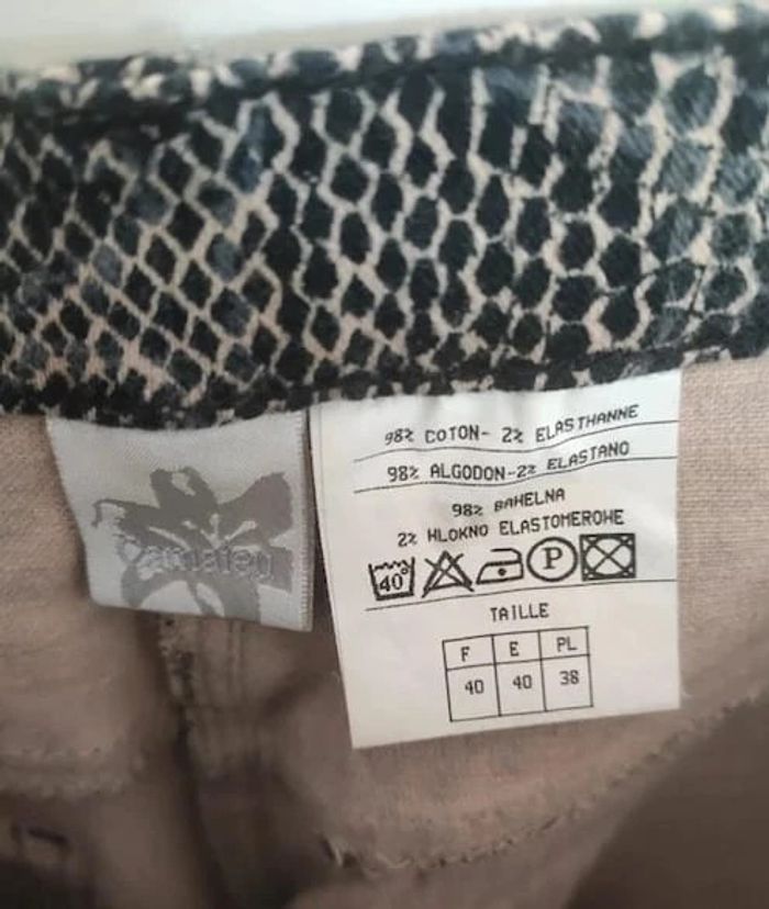 Camaïeu pantalon lézard 40 - photo numéro 5