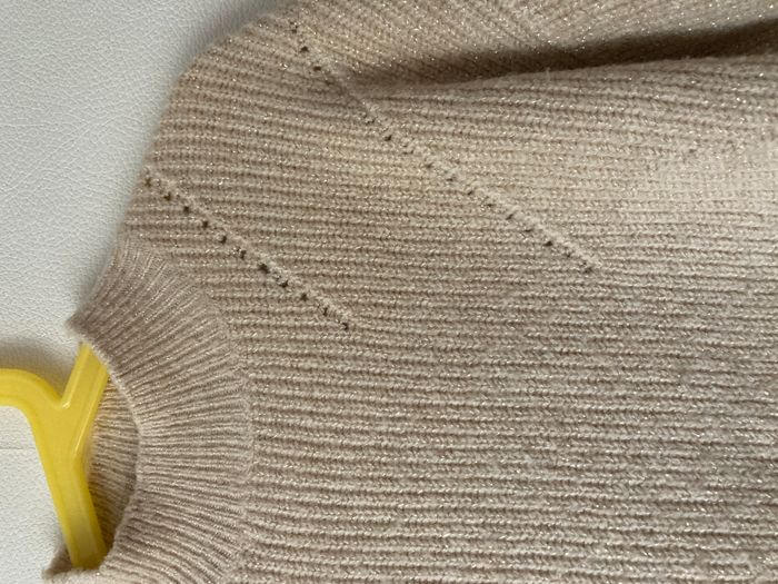 pull maille col montant détail ajouré fille 8 ans - photo numéro 2