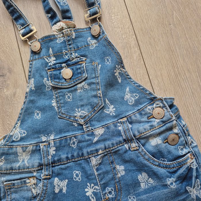 Combi short en jeans. Fille 6 ans. Marque Eldys - photo numéro 2