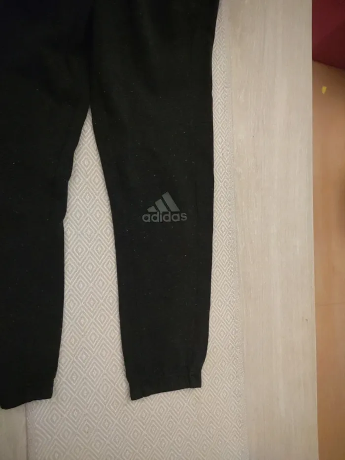 Survêtement jogging gris noir adidas 12 ans - photo numéro 5