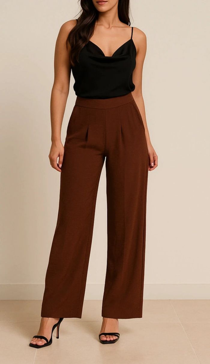 Pantalon fluide femme tailleur