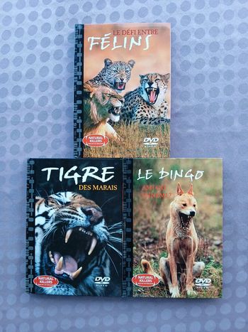 Lot de 3 livres dvd natural killers