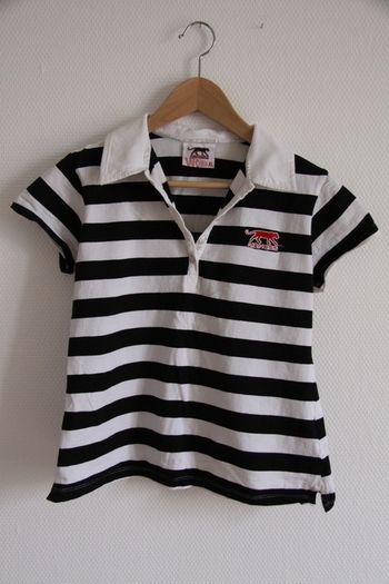 Polo rayé noir et blanc - Airness