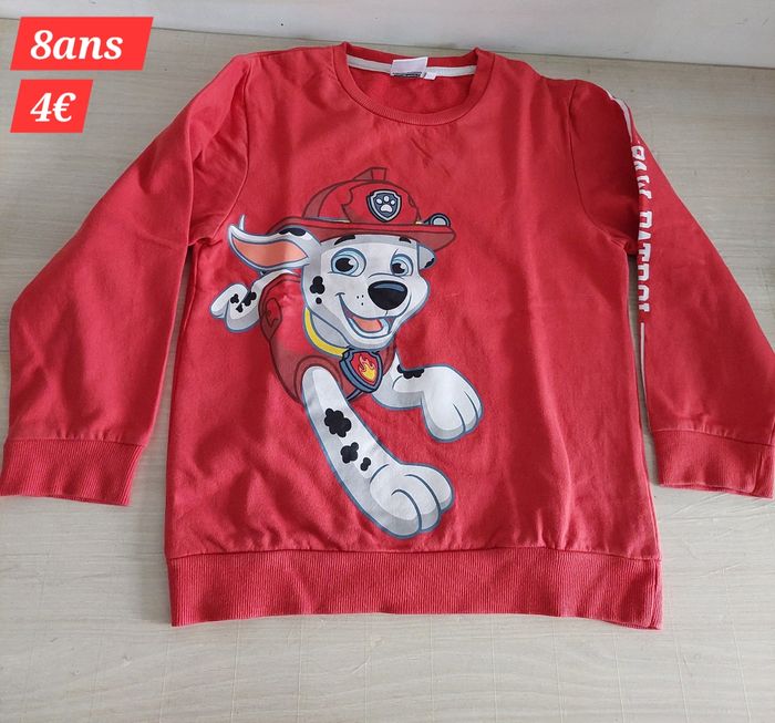 Pull Marcus pat Patrouille garçon 8ans - photo numéro 2