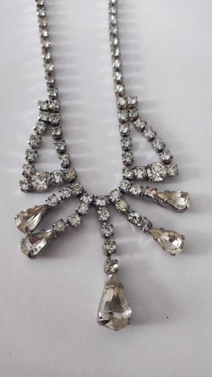 Collier strass vintage - photo numéro 4