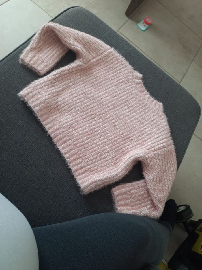Pull rose fleuri DPAM - photo numéro 4