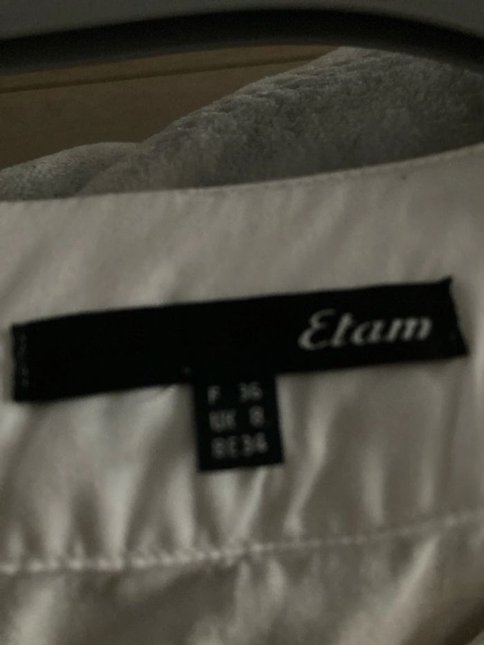 Top en coton Etam blanc - photo numéro 12