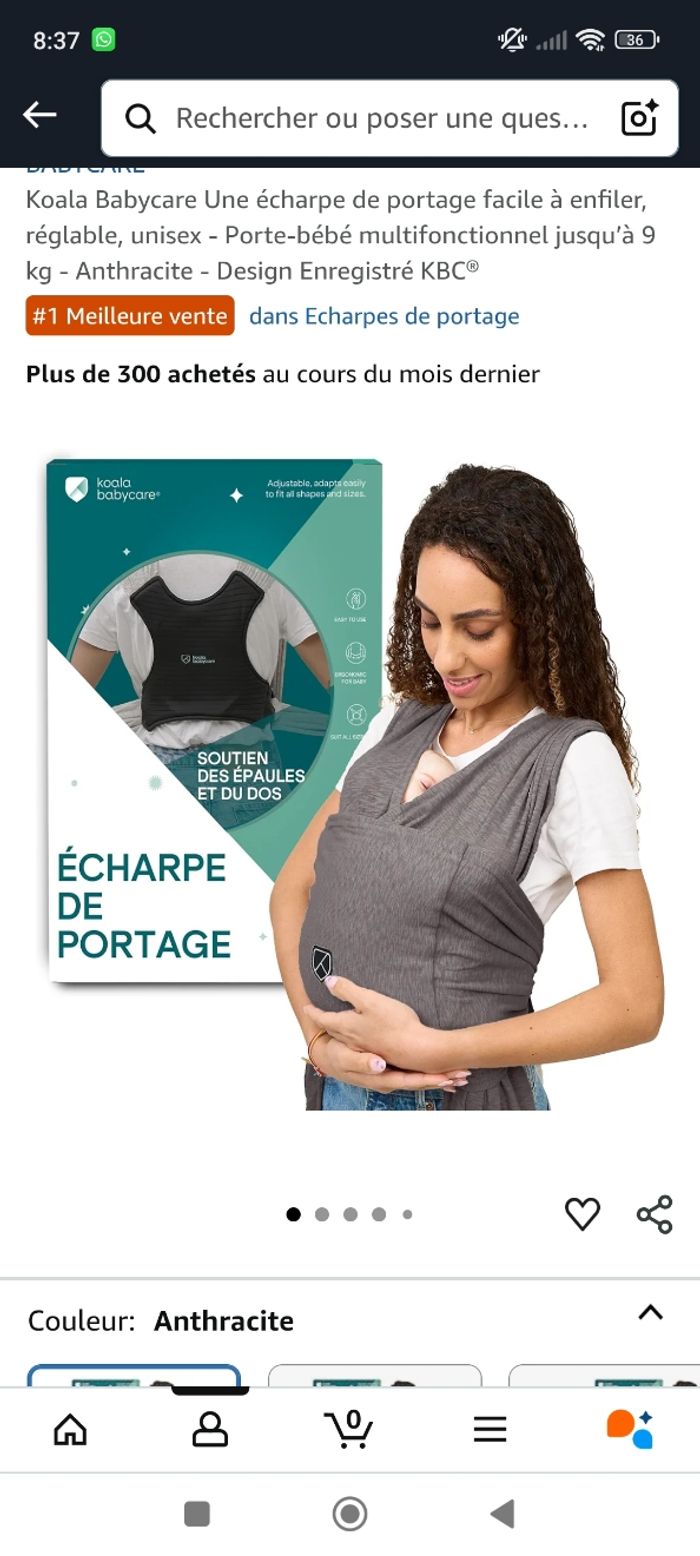 Porte-bébé écharpe - photo numéro 3