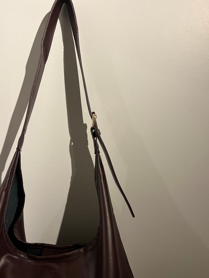 sac à main marron vintage - photo numéro 2