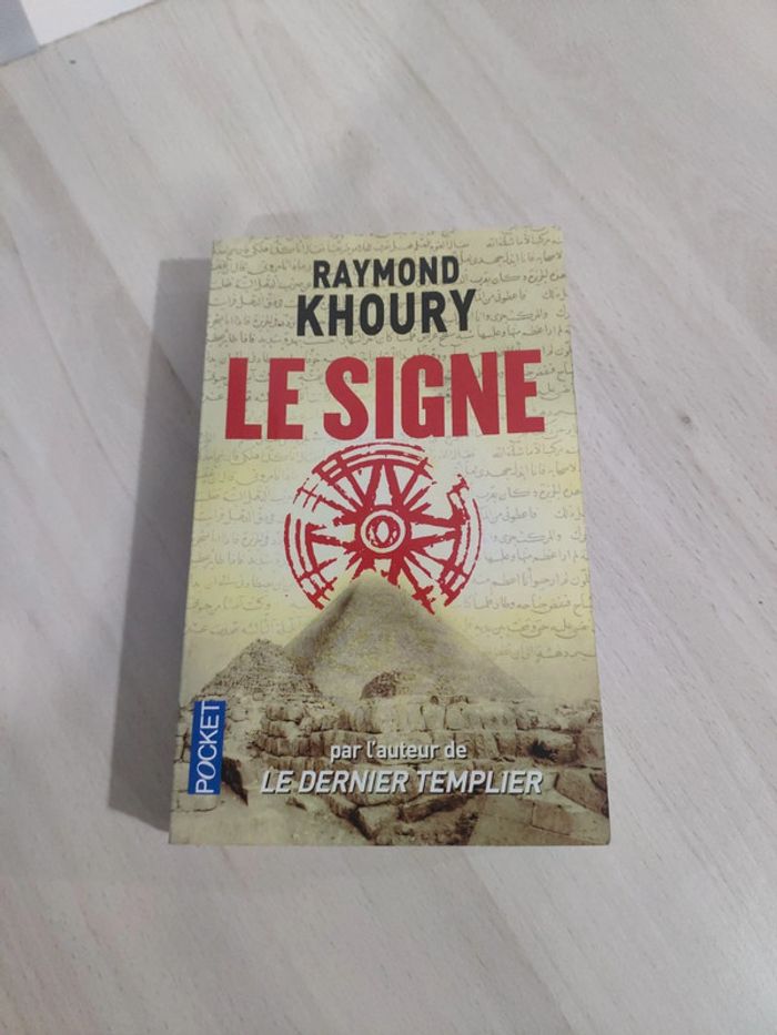 Livre poche le signe Khoury auteur dernier templier