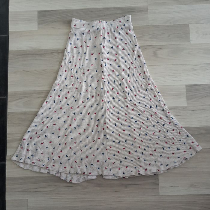 Jupe longue crème imprimée Jeepy taille 38 - photo numéro 6
