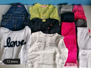 Lot fille 12 mois