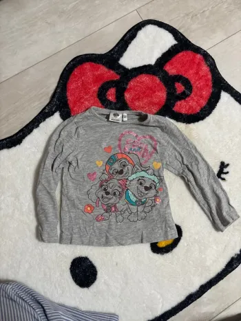 T shirt manche longue paw patrol gris 4 ans