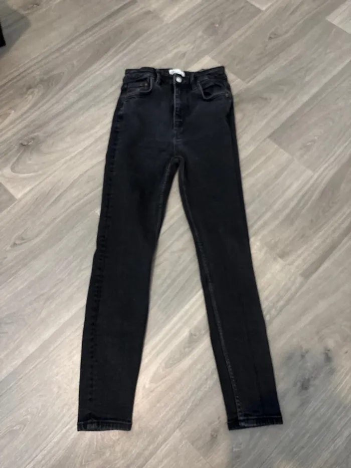 Jean slim taille haute