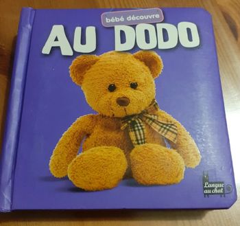 Livre pour bébé "Au dodo"