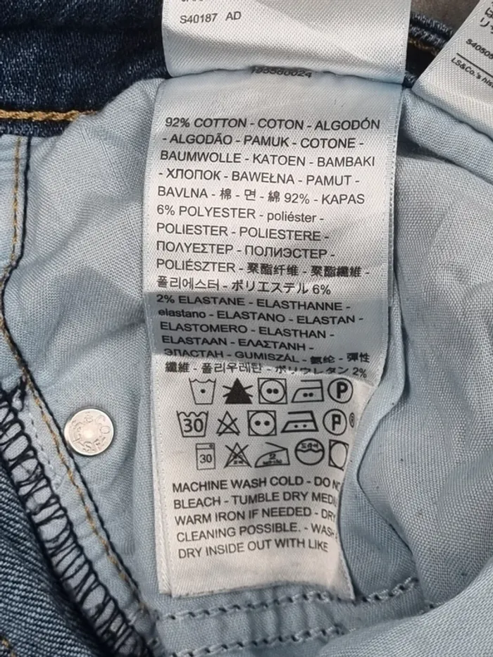 Jean Levi’s 711 Skinny – Bleu – Taille 38 Femme - photo numéro 11