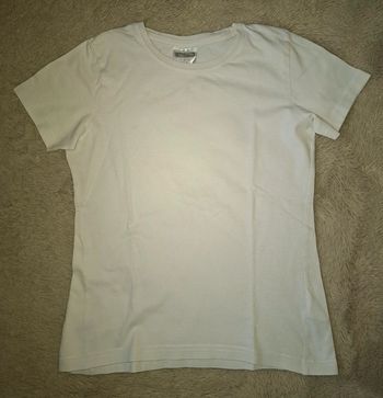 T shirt blanc manche courte 10 ans