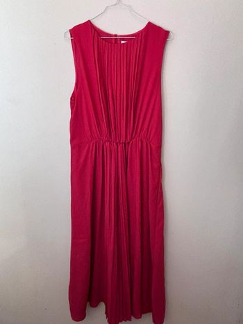 🌸Robe longue idéal soirée et cérémonie rouge/bordeaux taille L mango 🌸