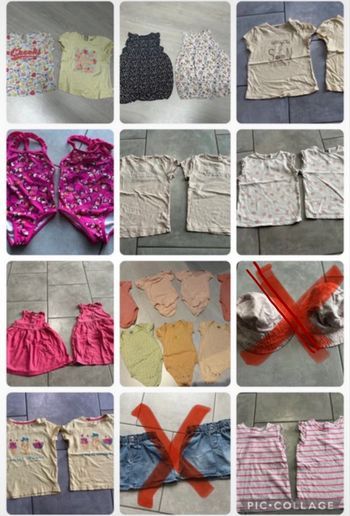 Lot de 25 vêtements été taille 23/24mois