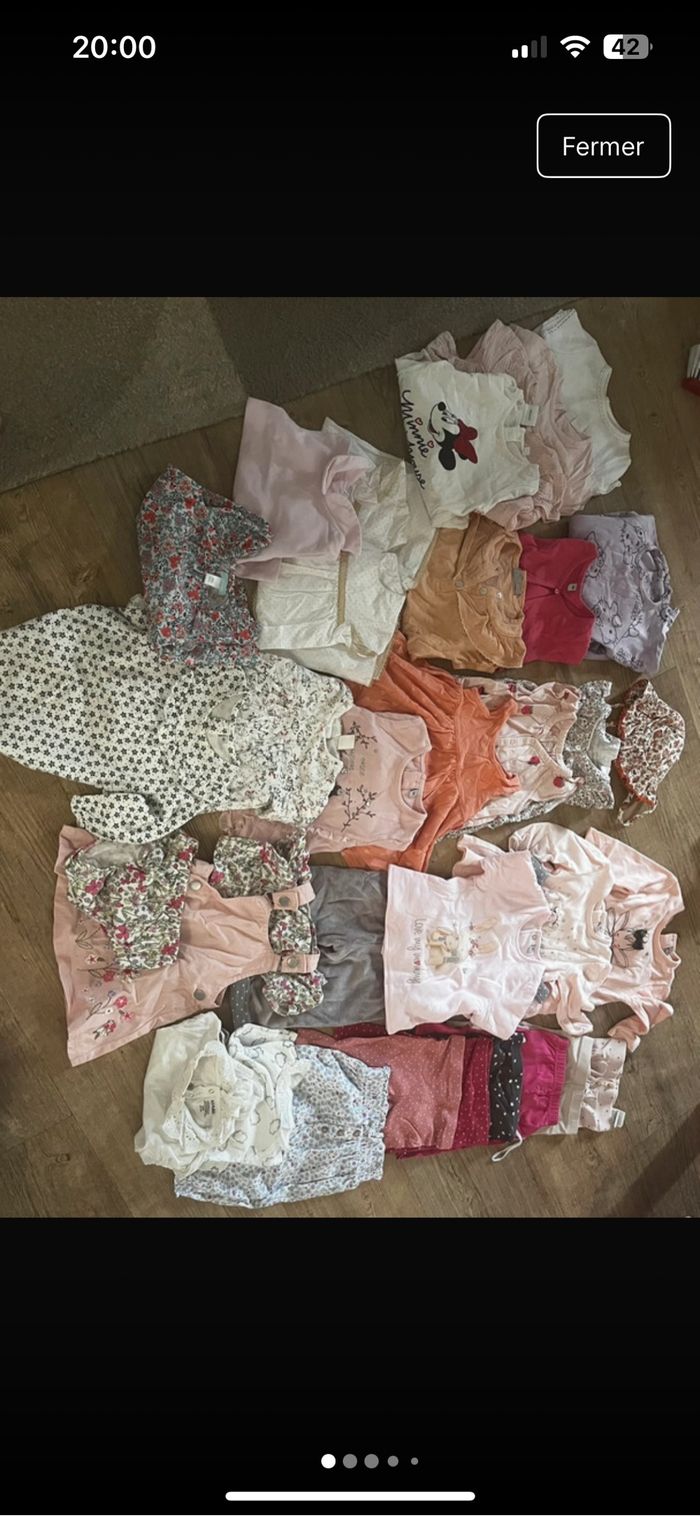 Lot de vêtements bébé filles 6 mois