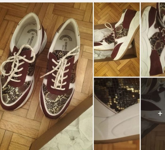 Baskets bordeaux femme 41