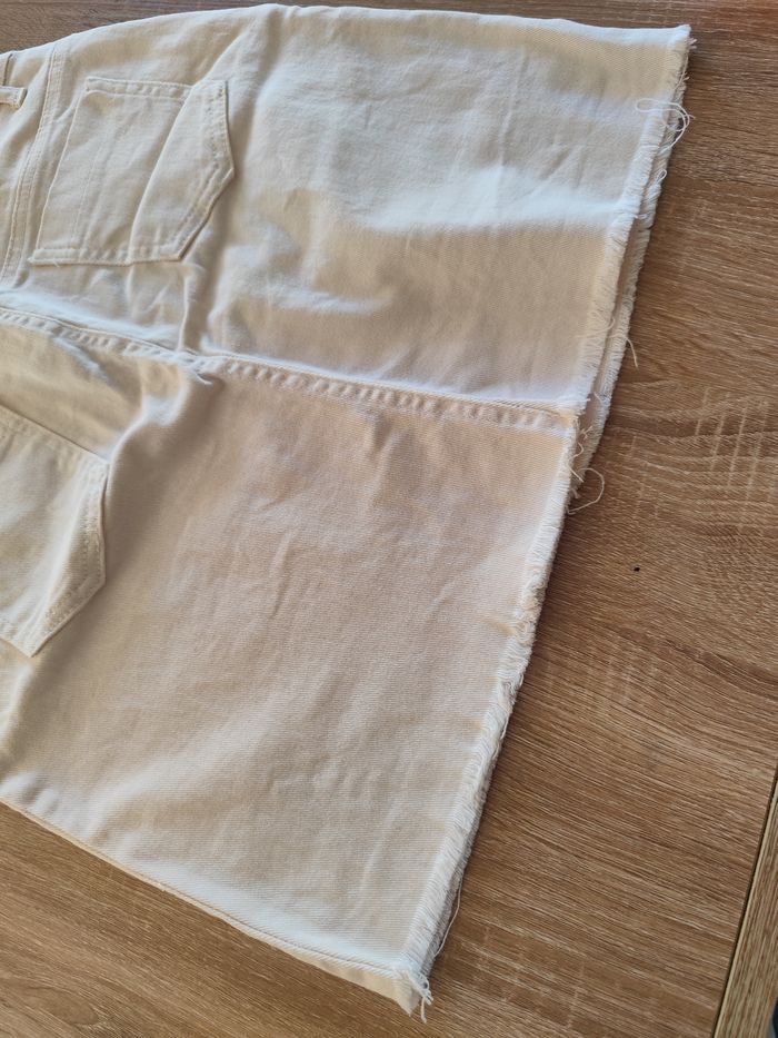 Jupe en jean blanche 34 - photo numéro 3