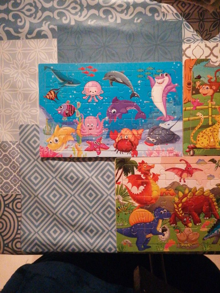 3 puzzles 30 pieces - photo numéro 2