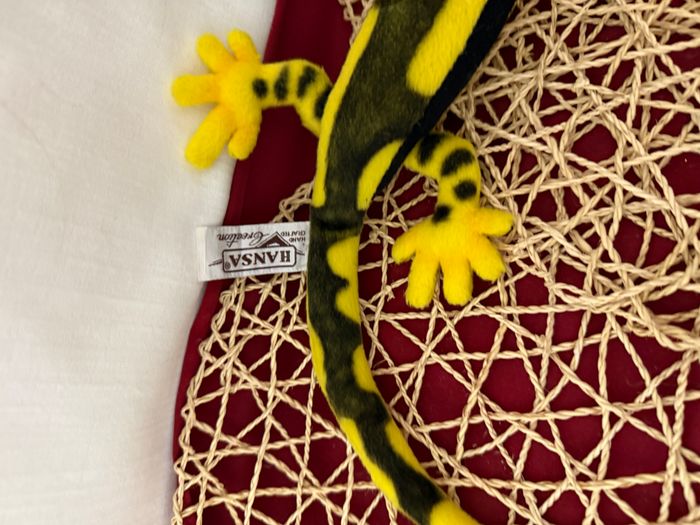 Hansa - Peluche Salamandre Jaune/Noire - photo numéro 4