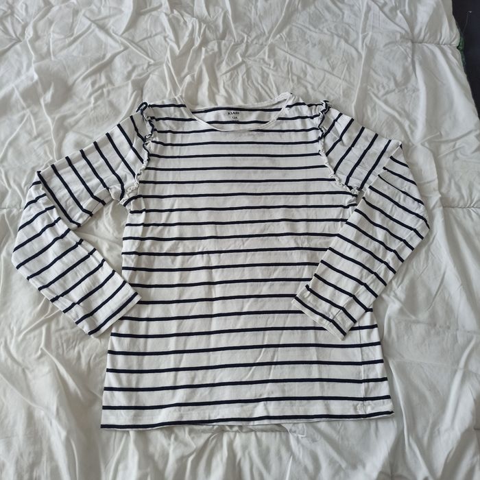 Sweat fin manches longues fille