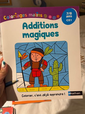 Fichier coloriage additions magiques ce1 7/8 ans neuf