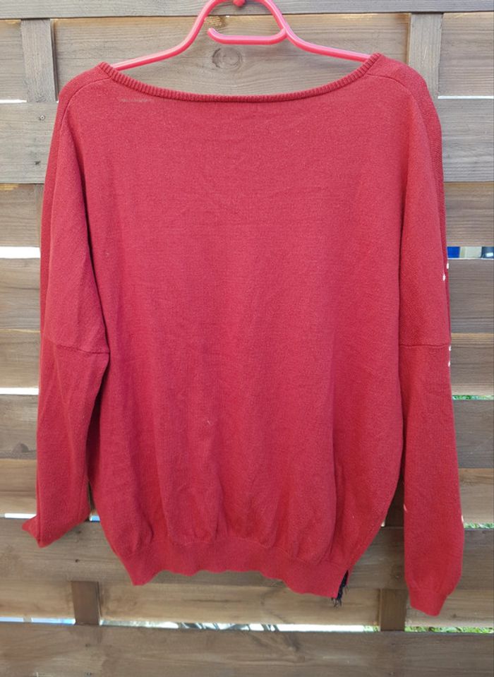 Pull en maille vintage, finition dentelle - photo numéro 5