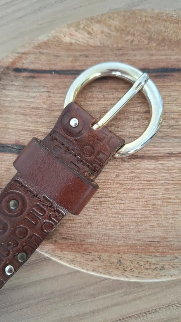 Ceinture Liu Jo en cuir véritable - Marron - Intemporelle et ultra tendance - Très bon état - photo numéro 4