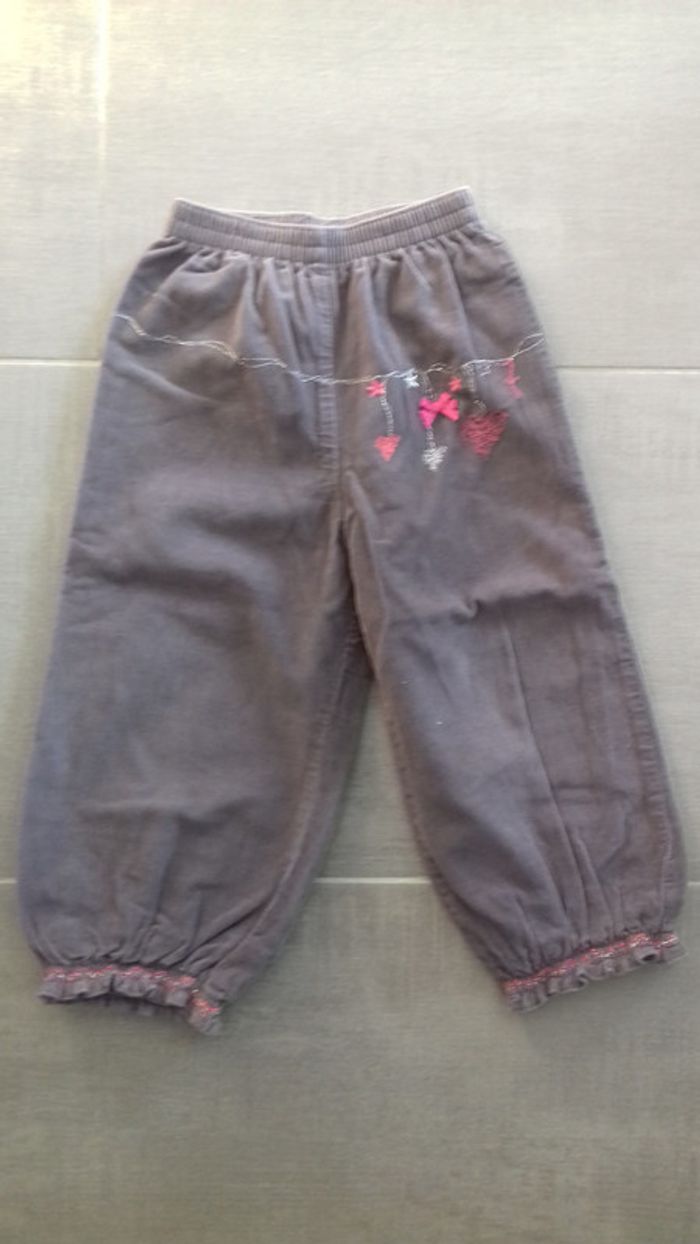 pantalon velours fille 23 mois
