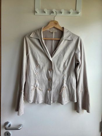 Gilet beige lacé twenty/twenty - taille 3 - style bohème chic
