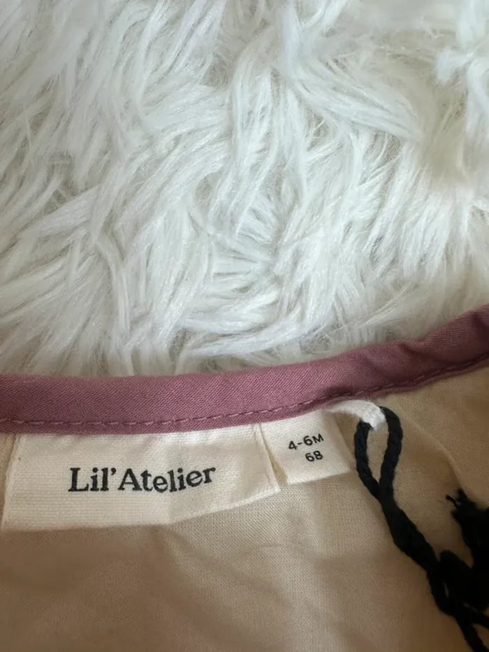 Veste beige Lil Atelier taille 4-6mois - photo numéro 3