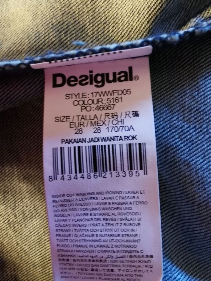 Jupe en jean fantaisie Desigual - photo numéro 9