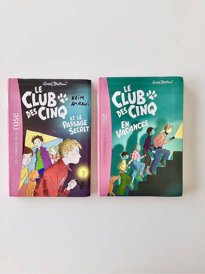 2 livres Le club des cinq bibliothèque rose
